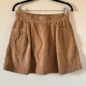 Old Navy Vtg Corduroy Mini Skirt Tan Women Size 2